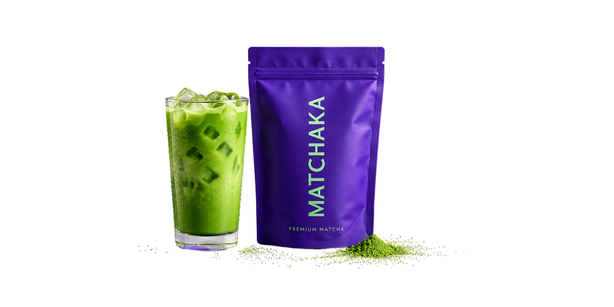 Matcha glass and product pouch