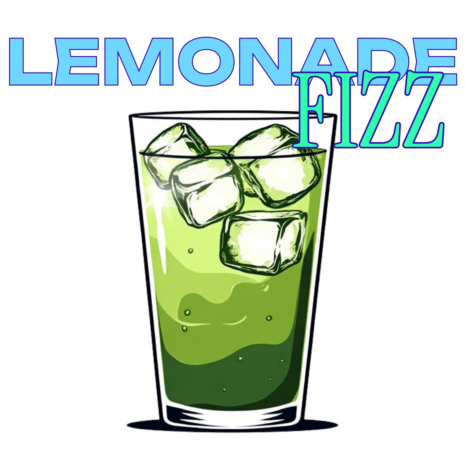 Matchaka matcha lemonade fizz with background - Summer matcha cocktail recipe